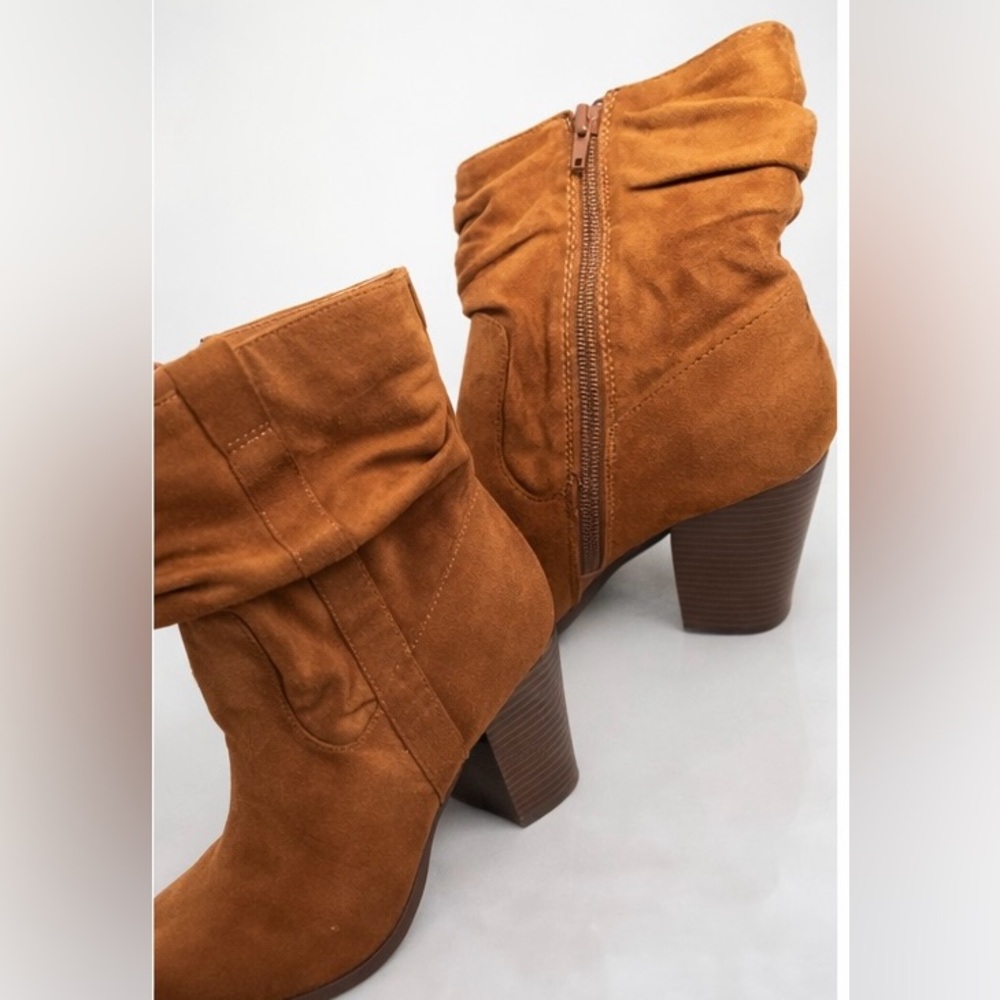 Brown Suede Ankle Boots